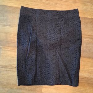 Banana Republic Black Lace Pencil Skirt
